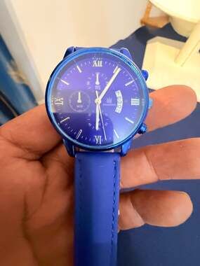 Shaarms Blue Men’s Fashion Watch WORKS
